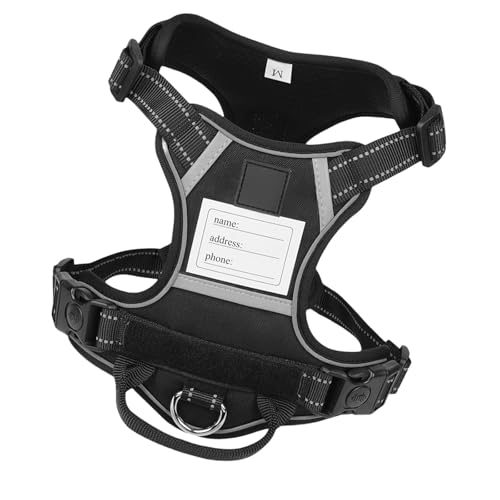 Hundeweste, verstellbares Trainingsgeschirr für Training, Spaziergänge, Namensschild-Gürtel für große Hunde, strapazierfähig, sicheres Haustiergeschirr Hundeweste, verstellbares Trainingsgeschirr für Training, Spaziergänge, Namensschild-Gürtel für große Hunde, strapazierfähig, sicheres Haustiergeschirr von HIOPOIUYT