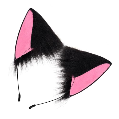 Katzen Verkleiden Outfits Mit Katzen Ohren Stirnband Furry Tail Halloween Katzen Kostümzubehör Für Girl Christmas Cosplay von HIOPOIUYT
