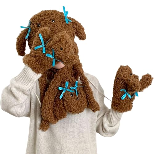 Schöne Bowknothund Fäustlinge Ohrklappe Hutschal Schöne Bowknothund Fäustlinge Ohrklappe Hutschal von HIOPOIUYT