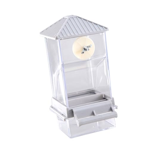 Vogelfütterungsstation Klarer Vogelhändler Lebensmittelspender Behälter Für Sittiche Und Papagei Mit Einfachen Nachfüllungen Top Deckel Papageien Feeder von HIOPOIUYT