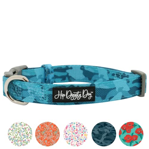 Hip Diggity Dog - Gepolstertes Komfort-Hundehalsband für kleine und große Haustiere – Luxus für Mädchen und Jungen (Camo Seal, XS) von HIP DIGGITY DOG