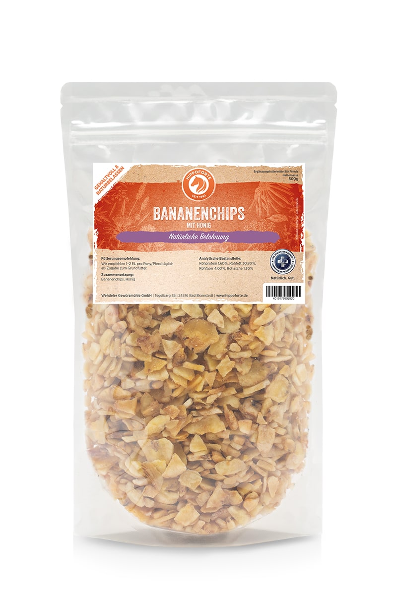 Hippoforte Bananenchips mit Honig 0,5 kg Fruchtiger Snack mit Honig Hippoforte Bananenchips mit Honig 0,5 kg Fruchtiger Snack mit Honig von HIPPOFORTE