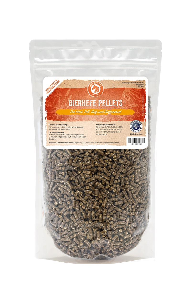 Hippoforte Bierhefe Pellets 1 kg Bierhefe-Pellets mit Chicorée Hippoforte Bierhefe Pellets 1 kg Bierhefe-Pellets mit Chicorée von HIPPOFORTE