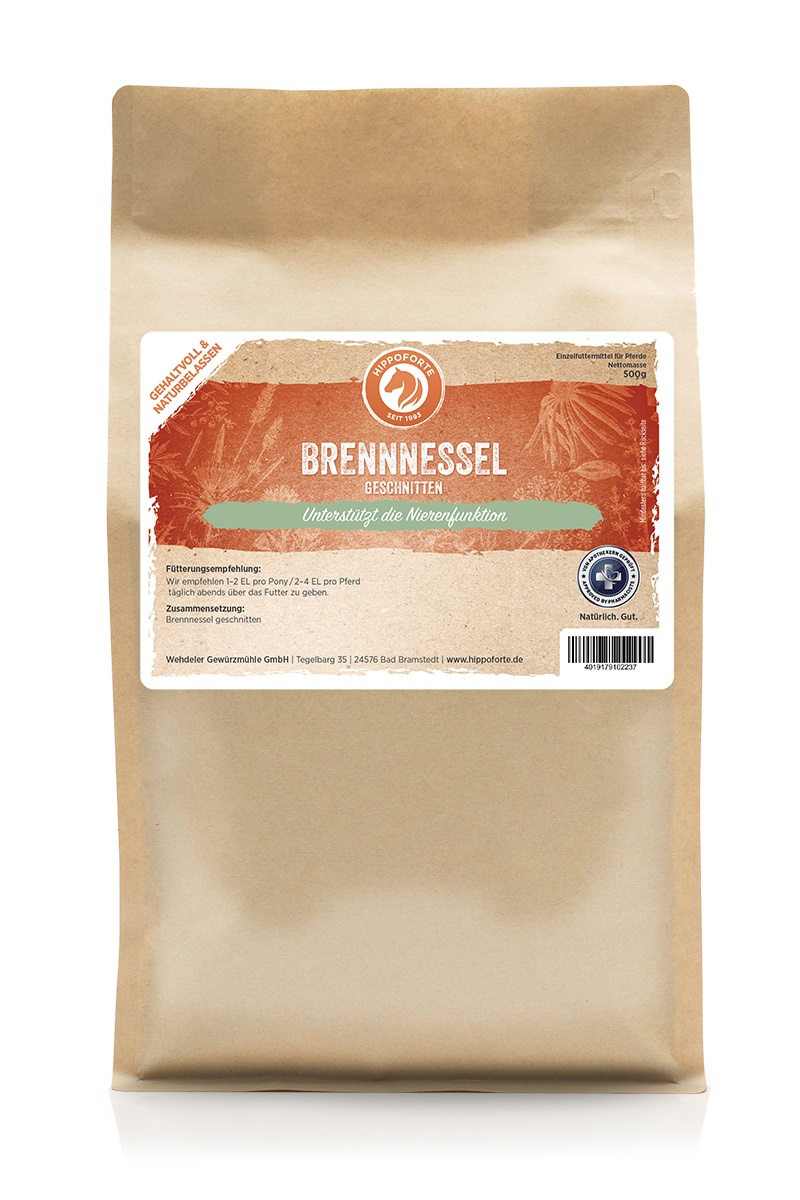 Hippoforte Brennnessel geschnitten 0,5kg 100 % Brennnessel Hippoforte Brennnessel geschnitten 0,5kg 100 % Brennnessel von HIPPOFORTE
