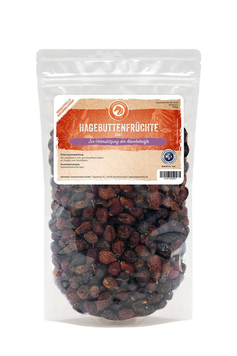 Hippoforte Hagebuttenfrüchte ganz 0,5 kg Schmackhafte Früchte, reich an Vitaminen Hippoforte Hagebuttenfrüchte ganz 0,5 kg Schmackhafte Früchte, reich an Vitaminen von HIPPOFORTE