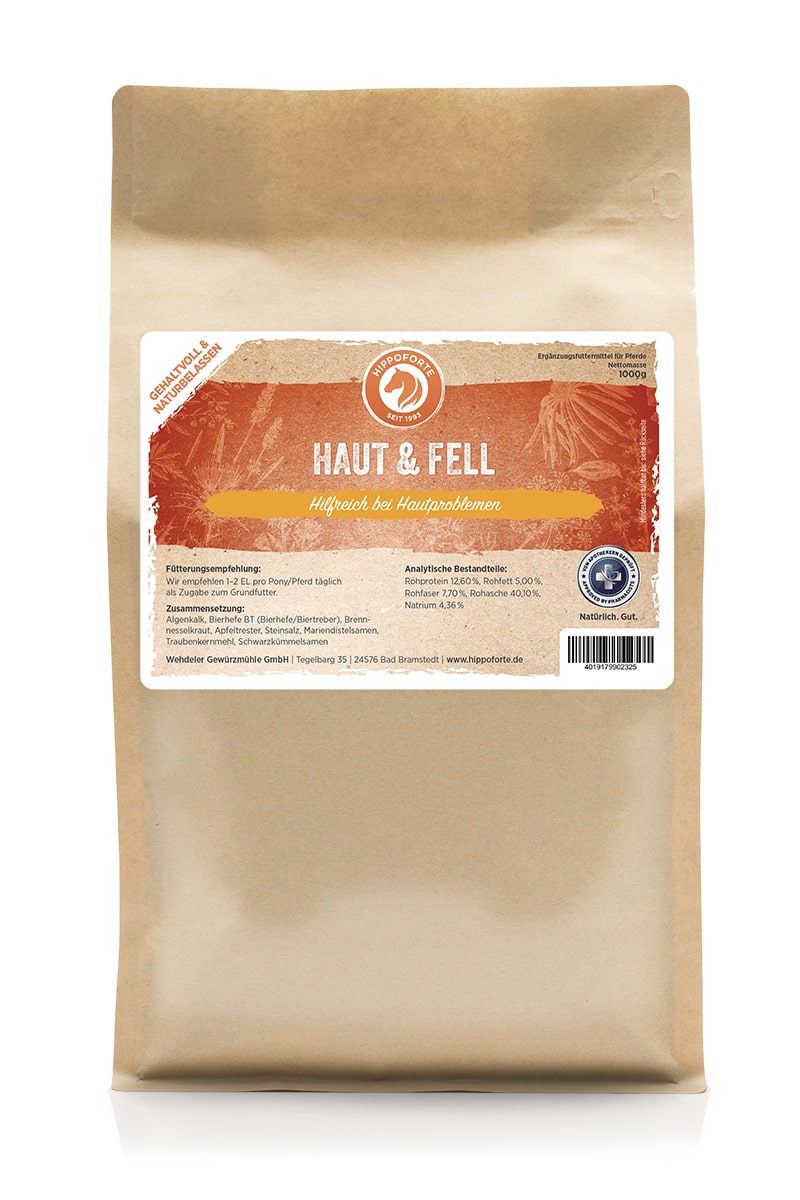 Hippoforte Haut & Fell 1 kg Kräutermischung für Haut und Fell Hippoforte Haut & Fell 1 kg Kräutermischung für Haut und Fell von HIPPOFORTE
