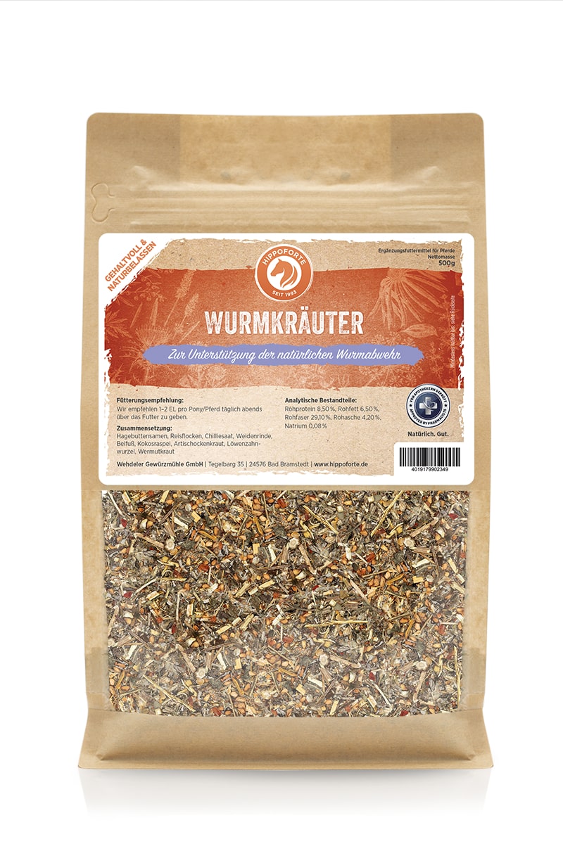 Hippoforte Wurmkräuter 0,5 kg Kräutermischung für den Darm Hippoforte Wurmkräuter 0,5 kg Kräutermischung für den Darm von HIPPOFORTE