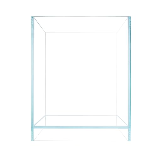 HIRO Aquatics Nano hohes randloses Aquarium, niedriges Eisen, rahmenlos, extra klar, mit schwimmendem Luft-Stil, für Aquarien oder Terrarien (ohne Deckel, 20 x 20 x 25 cm) von HIRO AQUATICS