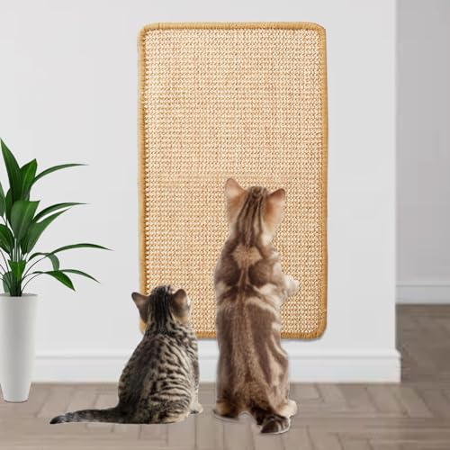 Kratzmatte Katze, 50x30cm Kratzbretter Katze Sisal, Katzen Kratzbrett,widerstandsfähig,Geeignet für Sofamöbeltüren,um Katzenkratzern vorzubeugen und Teppiche und Wände zu schützen Kratzmatte Katze, 50x30cm Kratzbretter Katze Sisal, Katzen Kratzbrett,widerstandsfähig,Geeignet für Sofamöbeltüren,um Katzenkratzern vorzubeugen und Teppiche und Wände zu schützen von HISUMER