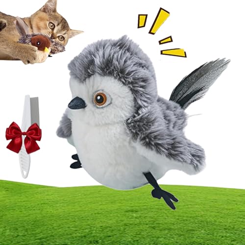 HItianya Bird Chase Katzenspielzeug, Interaktives Flapping Vogel Katzenspielzeug, Katzenspielzeug Fliegender Vogel, Vogel Flapping Cat Toy, Cat Flappy Bird Toy, Simulation Zwitschern Vogel HItianya Bird Chase Katzenspielzeug, Interaktives Flapping Vogel Katzenspielzeug, Katzenspielzeug Fliegender Vogel, Vogel Flapping Cat Toy, Cat Flappy Bird Toy, Simulation Zwitschern Vogel von HItianya
