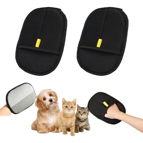 HItianya Fellmagnet Handschuh, Katzenhaarentferner Handschuh, Pet Hair Remover Glove, Katzen Handschuhe Fellpflege, Für Glattes und Gesundes Fell Für Kleidung, Sofas (1) von HItianya