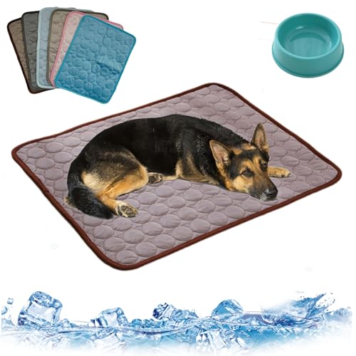 HItianya Nordseepfote KüHlmatte, KüHlmatte für Den Sommer, KüHlmatte Hund SelbstküHlend, Waschbar KüHldecke für Hunde, KüHlende Hundedecke für Kleine Grosse Hunde (A3, L/70 * 55cm) von HItianya