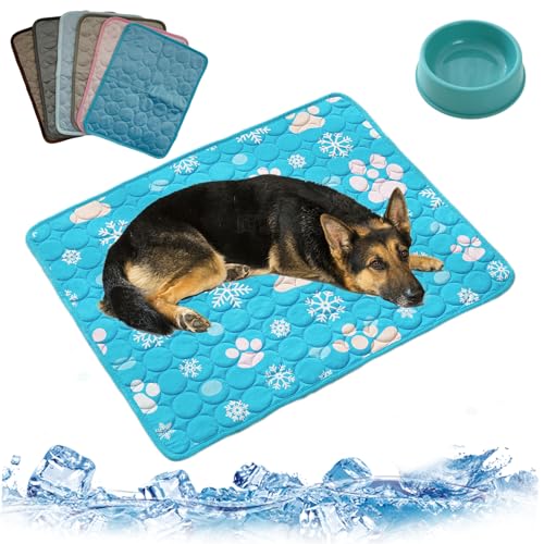 HItianya Nordseepfote KüHlmatte, KüHlmatte für Den Sommer, KüHlmatte Hund SelbstküHlend, Waschbar KüHldecke für Hunde, KüHlende Hundedecke für Kleine Grosse Hunde (A6, L/70 * 55cm) von HItianya