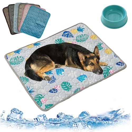 HItianya Nordseepfote KüHlmatte, KüHlmatte für Den Sommer, KüHlmatte Hund SelbstküHlend, Waschbar KüHldecke für Hunde, KüHlende Hundedecke für Kleine Grosse Hunde (A9, XL/100 * 70cm) von HItianya