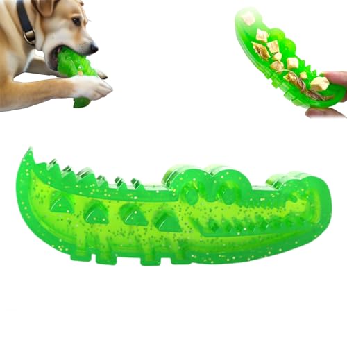 HItianya Slow-Feed Chew & Fetch Crocodile Dog Toy, Krokodil-Leckerli-Spender, süßes Alligator-Kauspielzeug, Krokodil-Kauspielzeug für die Zahnpflege, für große, mittelgroße und kleine Hunde (L) von HItianya