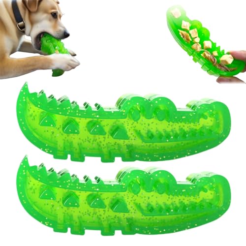 HItianya Slow-Feed Chew & Fetch Crocodile Dog Toy, Krokodil-Leckerli-Spender, süßes Alligator-Kauspielzeug, Krokodil-Kauspielzeug für die Zahnpflege, für große, mittelgroße und kleine Hunde (L * 2) HItianya Slow-Feed Chew & Fetch Crocodile Dog Toy, Krokodil-Leckerli-Spender, süßes Alligator-Kauspielzeug, Krokodil-Kauspielzeug für die Zahnpflege, für große, mittelgroße und kleine Hunde (L * 2) von HItianya
