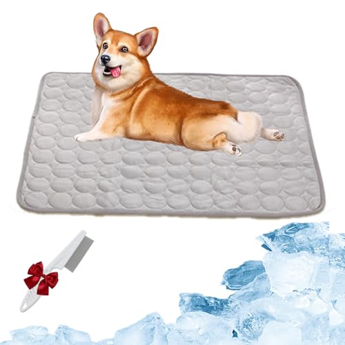 HItianya ZooCool - Kühlmatte für Hunde und Katzen, Kühldecke Katze, Hund Kühlmatte, Selbstkühlende Hundematte, Wasserdicht, rutschfeste Sommer Kühlpad für Zuhause, Unterwegs oder im Auto (Grau,XS) HItianya ZooCool - Kühlmatte für Hunde und Katzen, Kühldecke Katze, Hund Kühlmatte, Selbstkühlende Hundematte, Wasserdicht, rutschfeste Sommer Kühlpad für Zuhause, Unterwegs oder im Auto (Grau,XS) von HItianya