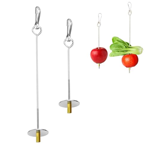 2 Stück Vogel Spielzeug,Papageien-Spieß,Papageienspielzeug,Edelstahl Vogel Lebensmittelhalter,Vogelkäfig Zubehör,Obst Gemüse Halter Futtersuche,Dreh-Futterautomat,Feedersfür Wellensittich Und Vögel 2 Stück Vogel Spielzeug,Papageien-Spieß,Papageienspielzeug,Edelstahl Vogel Lebensmittelhalter,Vogelkäfig Zubehör,Obst Gemüse Halter Futtersuche,Dreh-Futterautomat,Feedersfür Wellensittich Und Vögel von HJDJBD