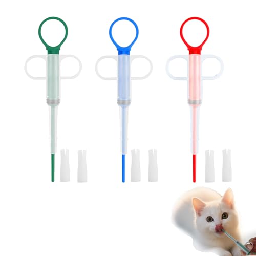 HJDJBD 3 Stück Tabletteneingeber Katze,Tablettengeber,Ad Tab Katze,Dogs Pet Feeder,für Katzen Pill Assist,Tablettenteiler,Eingabehilfe,Haustier Pet Pillenwerfer Wiederverwendbare Pusher Tablet HJDJBD 3 Stück Tabletteneingeber Katze,Tablettengeber,Ad Tab Katze,Dogs Pet Feeder,für Katzen Pill Assist,Tablettenteiler,Eingabehilfe,Haustier Pet Pillenwerfer Wiederverwendbare Pusher Tablet von HJDJBD