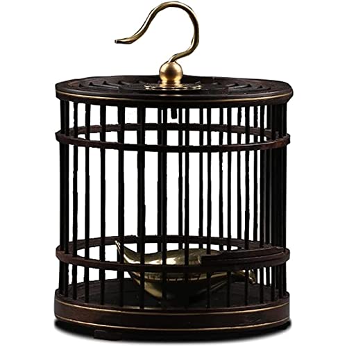 Papageienkäfig Vogelkäfig-Ornament, klassisches kreatives Retro-Handwerk, Vogelkäfig-Dekoration für Modellzimmer, Wohnzimmer, Arbeitszimmer Vogelnest von HJDQMDHA
