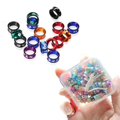 HJHLYJQBF Vogelringe, High-End-Tauben, Papageien, Sittiche und Geflügelgürtel-Organisatoren, die leicht umgehen, Finch Band Mixed Color 3.0mm Closed Ring 100 Stück HJHLYJQBF Vogelringe, High-End-Tauben, Papageien, Sittiche und Geflügelgürtel-Organisatoren, die leicht umgehen, Finch Band Mixed Color 3.0mm Closed Ring 100 Stück von HJHLYJQBF
