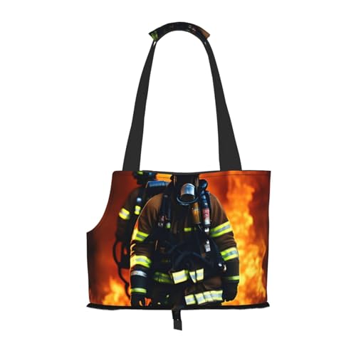 Feuerwehrmann Feuerwehrmann Welpentragetasche für kleine Hunde und Katzen und Kaninchen Feuerwehrmann Feuerwehrmann Welpentragetasche für kleine Hunde und Katzen und Kaninchen von HJLUUFT