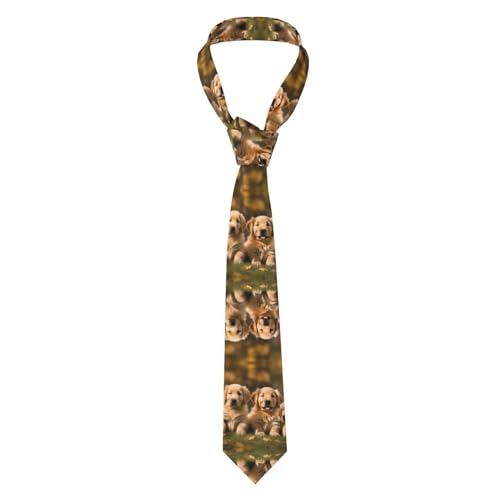 HJLUUFT Golden Retriever Herren-Krawatten-Kollektion, bequeme Kleiderbänder, ideales Herren-Krawatten-Set und Geschenk-Set für verschiedene Anlässe, Schwarz, Einheitsgröße HJLUUFT Golden Retriever Herren-Krawatten-Kollektion, bequeme Kleiderbänder, ideales Herren-Krawatten-Set und Geschenk-Set für verschiedene Anlässe, Schwarz, Einheitsgröße von HJLUUFT