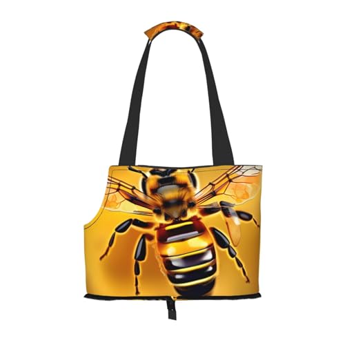 Hundetragetasche mit Honigbienen-Aufdruck, für kleine Hunde, Katzen und Kaninchen Hundetragetasche mit Honigbienen-Aufdruck, für kleine Hunde, Katzen und Kaninchen von HJLUUFT