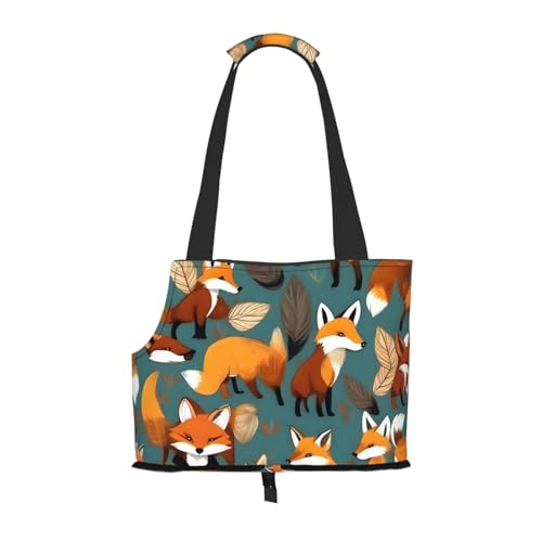 Hundetragetasche mit vielen Füchsen, für kleine Hunde, Katzen und Kaninchen Hundetragetasche mit vielen Füchsen, für kleine Hunde, Katzen und Kaninchen von HJLUUFT