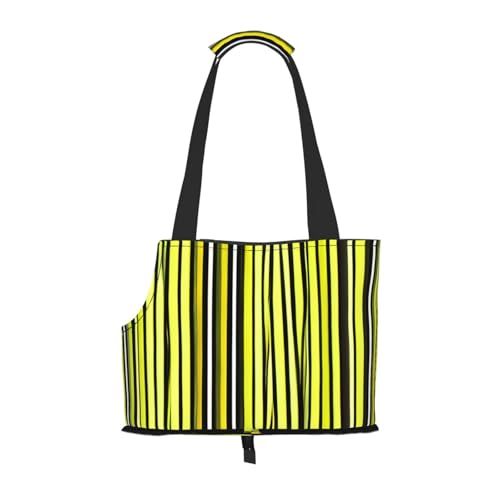 Lemon Zest Tragetasche für kleine Hunde, Katzen und Kaninchen, Gelb gestreift Lemon Zest Tragetasche für kleine Hunde, Katzen und Kaninchen, Gelb gestreift von HJLUUFT