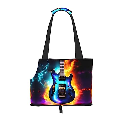 Magic Tragetasche mit E-Gitarren-Aufdruck, für kleine Hunde, Katzen und Kaninchen Magic Tragetasche mit E-Gitarren-Aufdruck, für kleine Hunde, Katzen und Kaninchen von HJLUUFT