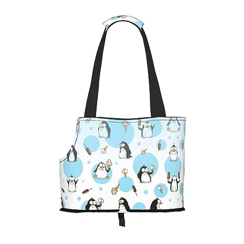 Pinguin-Ballon-Schneeflocken-Druck, Welpentasche, Hundetasche, Haustier-Tragetasche, Tragetasche für kleine Hunde, Katzen und Kaninchen Pinguin-Ballon-Schneeflocken-Druck, Welpentasche, Hundetasche, Haustier-Tragetasche, Tragetasche für kleine Hunde, Katzen und Kaninchen von HJLUUFT