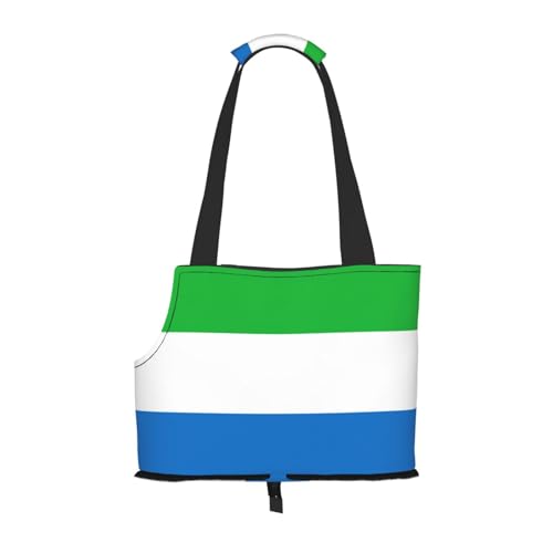 Sierra Leone Hundetasche mit Flaggenaufdruck, für kleine Hunde, Katzen und Kaninchen Sierra Leone Hundetasche mit Flaggenaufdruck, für kleine Hunde, Katzen und Kaninchen von HJLUUFT
