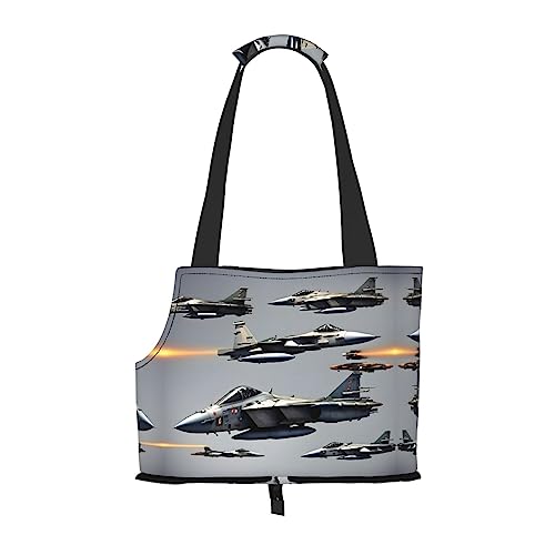 Tragetasche mit Flugzeug-Motiv "Fighter Jets", für kleine Hunde, Katzen und Kaninchen Tragetasche mit Flugzeug-Motiv "Fighter Jets", für kleine Hunde, Katzen und Kaninchen von HJLUUFT