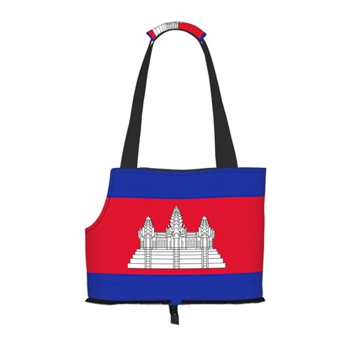 Tragetasche mit Kambodscha-Flagge, für kleine Hunde, Katzen und Kaninchen Tragetasche mit Kambodscha-Flagge, für kleine Hunde, Katzen und Kaninchen von HJLUUFT