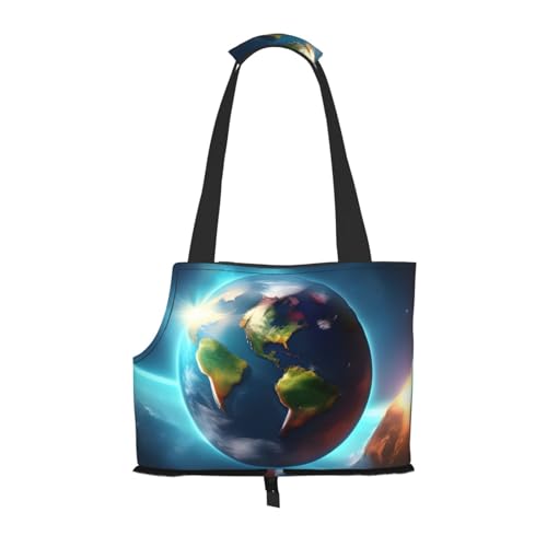 Welpentragetasche mit Planeten-Druck, Hundetasche für kleine Hunde, Katzen und Kaninchen von HJLUUFT