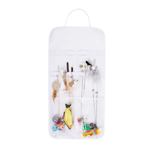 Katze Wand Spielzeug Aufbewahrungstasche Katze Teaser Wand Halter mit dickem Filz für ordentliche Organisation von Katzenspielzeug und Katzen sicher Katze Wand Spielzeug Aufbewahrungstasche Katze Teaser Wand Halter mit dickem Filz für ordentliche Organisation von Katzenspielzeug und Katzen sicher von HJSSAA