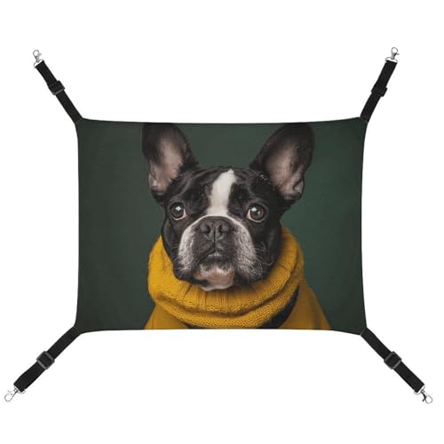 HJUQNGF Katzen-Hängematte, weich, atmungsaktiv, Haustier-Hängematte, mit Metallhaken, gelbe Kleidung, Schlafhängematte, tragbares Katzenkäfigbett für Katzen, kleine Hunde, kleine Tiere HJUQNGF Katzen-Hängematte, weich, atmungsaktiv, Haustier-Hängematte, mit Metallhaken, gelbe Kleidung, Schlafhängematte, tragbares Katzenkäfigbett für Katzen, kleine Hunde, kleine Tiere von HJUQNGF