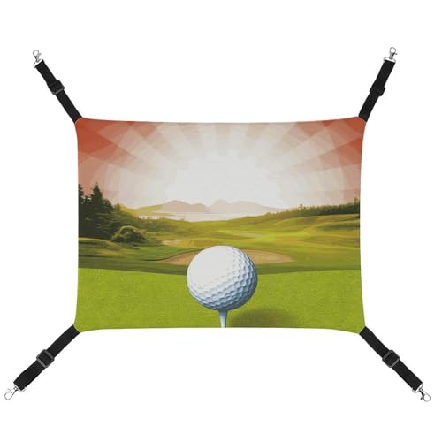 HJUQNGF Katzen-Hängematte, weich, atmungsaktiv, Haustier-Hängematte mit Metallhaken, Golf-Sport-Schlaf-Hängematte, tragbar, Katzenkäfig, Bett für Katzen, kleine Hunde, kleine Tiere HJUQNGF Katzen-Hängematte, weich, atmungsaktiv, Haustier-Hängematte mit Metallhaken, Golf-Sport-Schlaf-Hängematte, tragbar, Katzenkäfig, Bett für Katzen, kleine Hunde, kleine Tiere von HJUQNGF