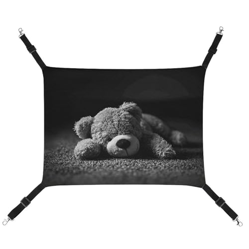 HJUQNGF Katzen-Hängematte, weich, atmungsaktiv, Haustierhängematte mit Metallhaken, auf dem Boden liegend, tragbar, Katzenkäfig, Bett für Katzen, kleine Hunde, Kleintiere HJUQNGF Katzen-Hängematte, weich, atmungsaktiv, Haustierhängematte mit Metallhaken, auf dem Boden liegend, tragbar, Katzenkäfig, Bett für Katzen, kleine Hunde, Kleintiere von HJUQNGF