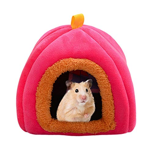 Kleintiere Bettnest Haustierzelt Hamster Haus, Für Meerschweinchen Häschen Chinchilla Frettchen Igel Zuckersegelflugzeug, Pink von HJWXY