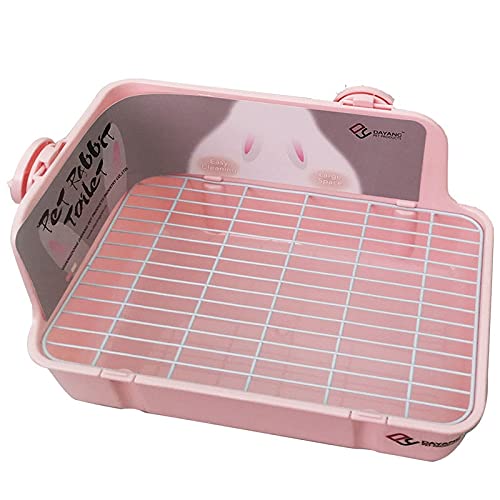 Kaninchen-Katze, Hamster, Quadratisch Toilette, Doppelschließe, Abnehmbar, Antispritzdose tiefe Rille Großer Raum, Innen Katzentoilette Katze Hund Katzentoilette Kaninchen-Katze, Hamster, Quadratisch Toilette, Doppelschließe, Abnehmbar, Antispritzdose tiefe Rille Großer Raum, Innen Katzentoilette Katze Hund Katzentoilette von HJXX