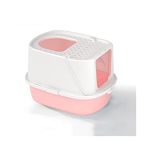 Katzenklo Katze Wurf Box Vollständig Eingeschlossen Große Top-in-In-Toilette Deodorant Splash-Proof Kätzchen-Poop-Box Katze Wurf Box Abnehmbare Katze-Toilette Cat Litter Box (Color : B) von HJXX