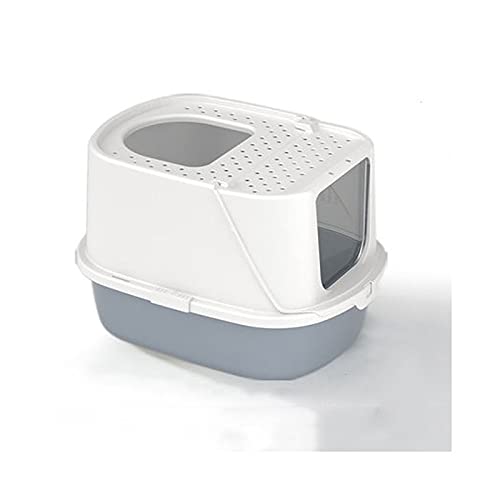 Katzenklo Katze Wurf Box Vollständig Eingeschlossen Große Top-in-In-Toilette Deodorant Splash-Proof Kätzchen-Poop-Box Katze Wurf Box Abnehmbare Katze-Toilette Cat Litter Box (Color : C) von HJXX