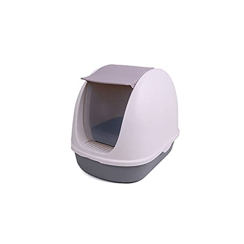 Komplett geschlossene Katzentoilette, spritzwassergeschützt, große Toilette für erwachsene Katzen, kleine Milch, Deo für Katzen unter 25 kg, Katzentoilette Komplett geschlossene Katzentoilette, spritzwassergeschützt, große Toilette für erwachsene Katzen, kleine Milch, Deo für Katzen unter 25 kg, Katzentoilette von HJXX