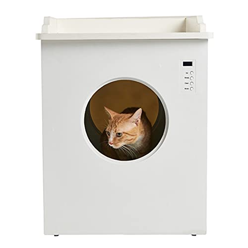 Luxus Katzentoilette für Katzen, verschiedene Betriebsarten, Synchronfunktion und Antihaft-Beschichtung, 14 Liter, für viele Katzen Luxus Katzentoilette für Katzen, verschiedene Betriebsarten, Synchronfunktion und Antihaft-Beschichtung, 14 Liter, für viele Katzen von HJXX