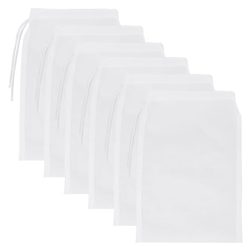 HJZHII 6 Stück Filterbeutel Aquarium,22,9 X 12,7 cm Netz Filterbeutel mit Hohem Durchfluss Feinmaschiges mit Kunststoff Reißverschluss für Aktivkohle Pellets Filter Aquarium Klein Aquarien von HJZHII