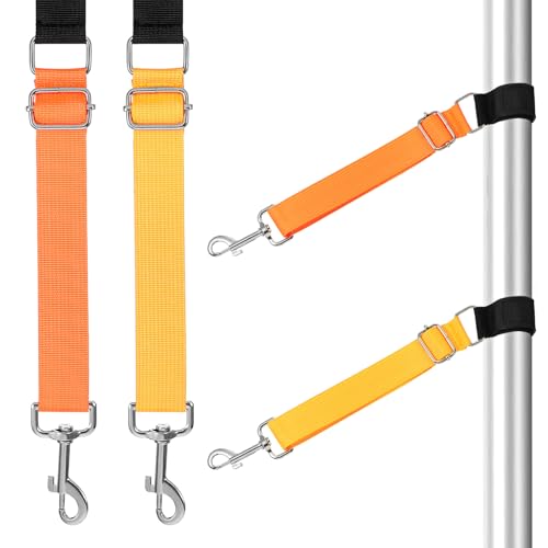 HJZHII Fellpflege-Arm-Zubehör, stabile Haustierpflegeschlaufen, verstellbarer Verlängerungsgurt, Fellpflege-Helfer, Leine zum Baden von Hunden, Trimmen, Gelb, Orange, 2 Stück HJZHII Fellpflege-Arm-Zubehör, stabile Haustierpflegeschlaufen, verstellbarer Verlängerungsgurt, Fellpflege-Helfer, Leine zum Baden von Hunden, Trimmen, Gelb, Orange, 2 Stück von HJZHII