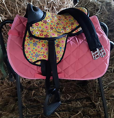 HKM Shettysattel Set inkl. Zubehör Shetty Sattel auch toll für Holzpferd (Flowers) HKM Shettysattel Set inkl. Zubehör Shetty Sattel auch toll für Holzpferd (Flowers) von HKM