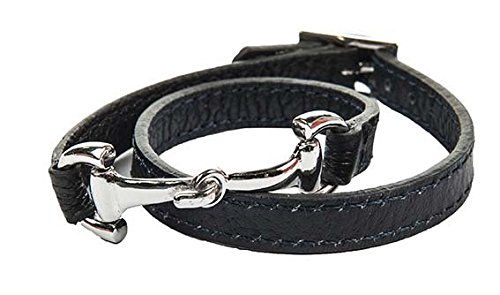HKM 54879171 Lederarmband - Bit, M, schwarz/Silber HKM 54879171 Lederarmband - Bit, M, schwarz/Silber von HKM